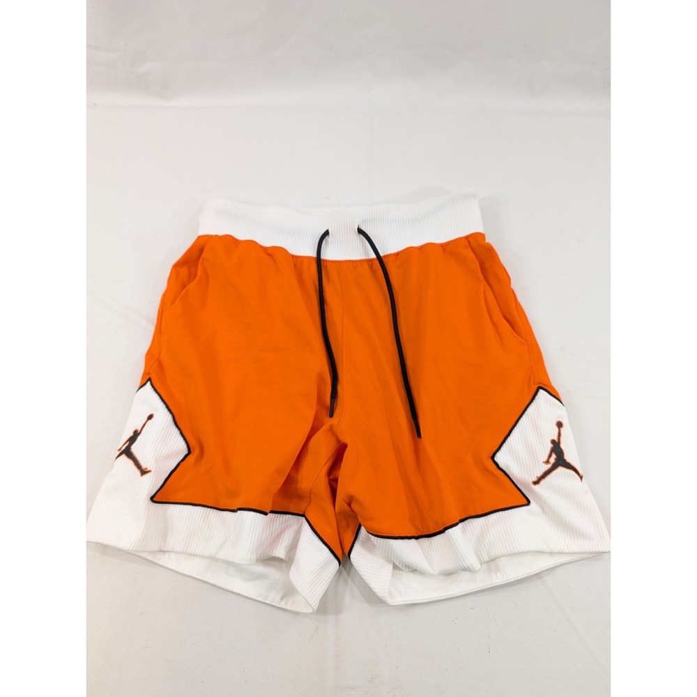 Jordan Jumpman Orange White Loose Fit Basketball Shorts Dri-FIT Size Small